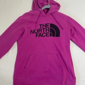 purple the north face hoodie